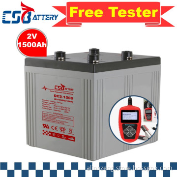 CSBattery 2V1500Ah High temperature AGM Battery for block/Emergency-Power/telecom/forklift